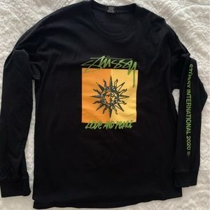 Stussy Love and Peace Longsleeve T Large